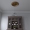 Ekena Millwork Traditional PVC Medallion (Canopies up to 13 1/2"), 22"OD x 3 1/2"ID x 1 1/2"P, Bright Coat Gold CMP22TRBGL - alternate 8